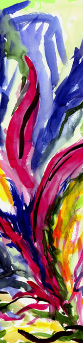 Lodernde Gedanken, Aquarell